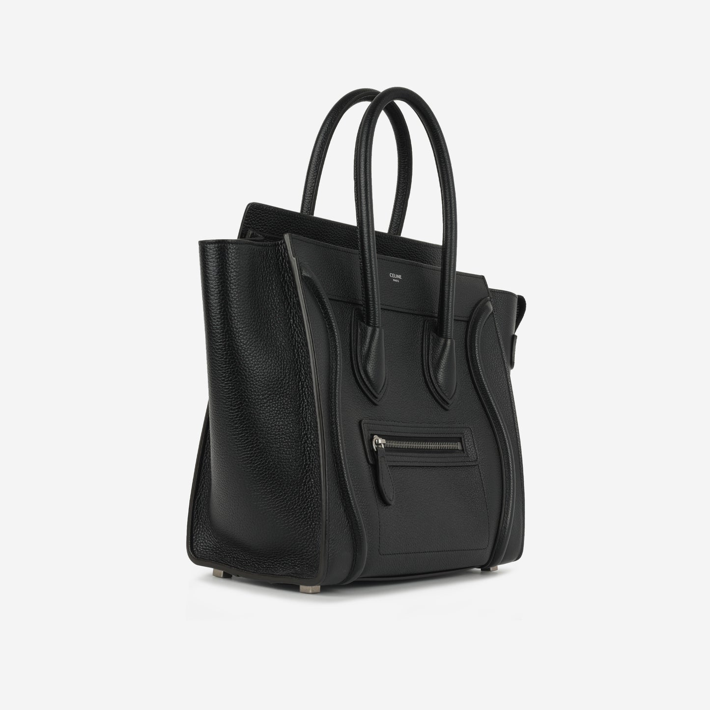 Celine Celine - Micro Luggage Tote - Black Calfskin SHW -