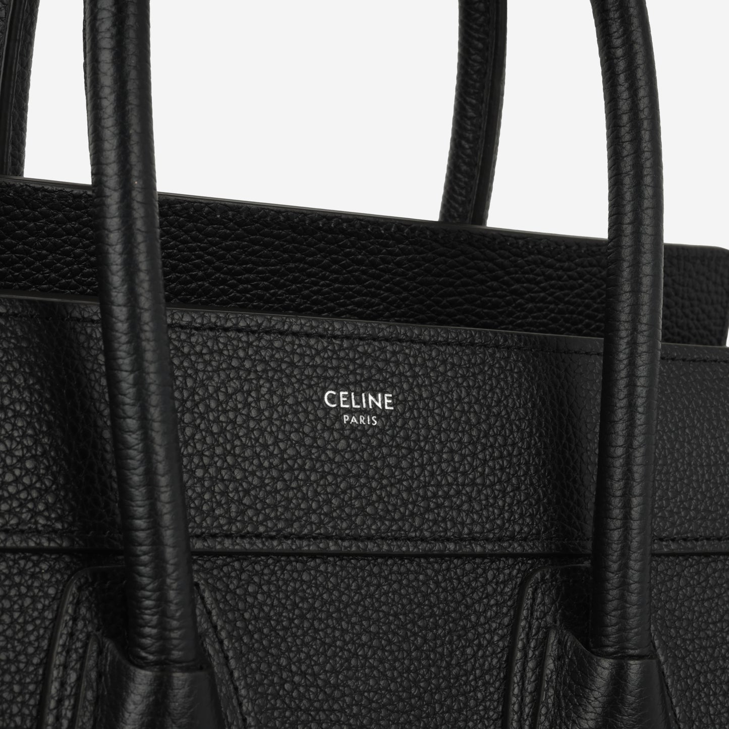Celine Celine - Micro Luggage Tote - Black Calfskin SHW -