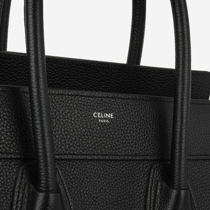 Celine Celine - Micro Luggage Tote - Black Calfskin SHW -