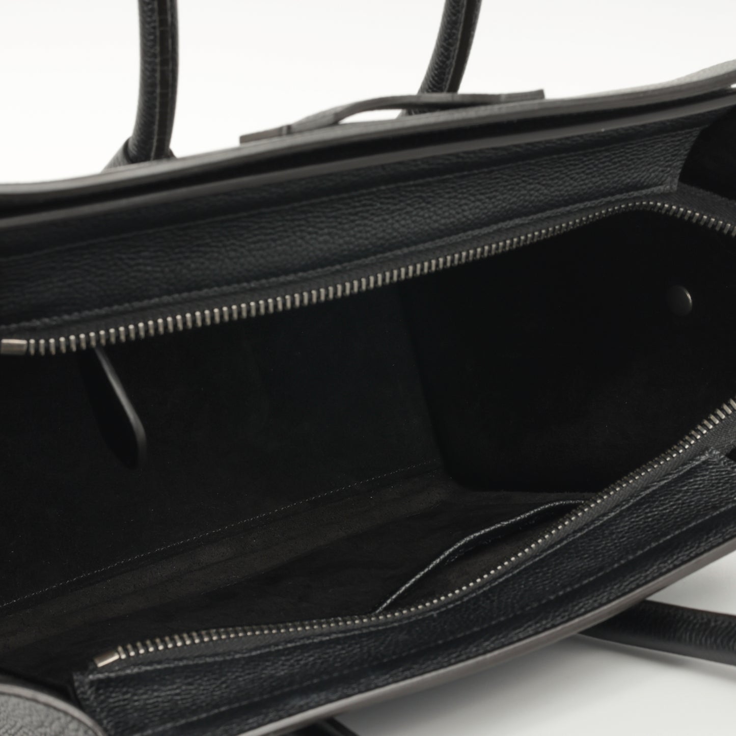 Celine Celine - Micro Luggage Tote - Black Calfskin SHW -