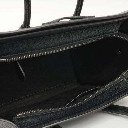 Celine Celine - Micro Luggage Tote - Black Calfskin SHW -
