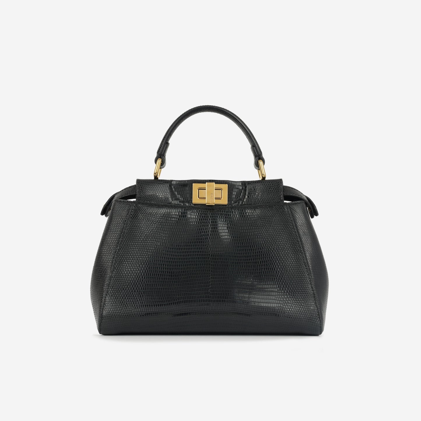 Fendi Fendi - Mini Peekaboo - Black Lizard GHW -