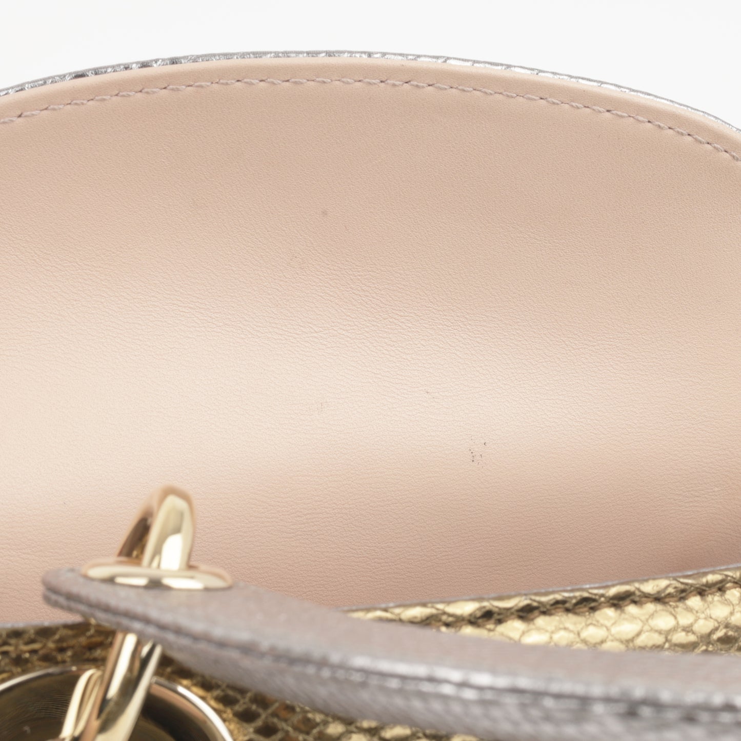 Dior Dior - Mini Lady Dior - Silver/Gold Lizard CGHW -  - 2021