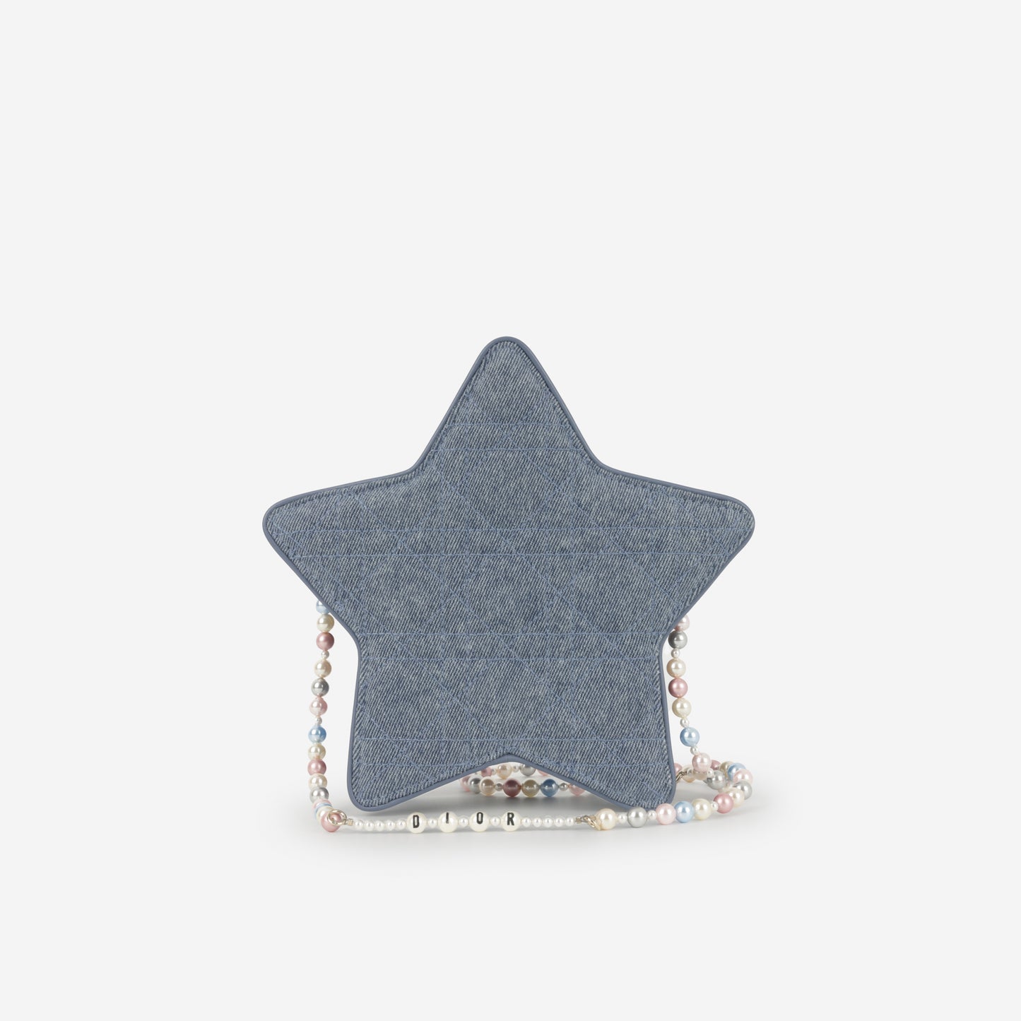 Dior - Mini Star Crossbody Bag - Blue Denim Multi Pearl CGHW -