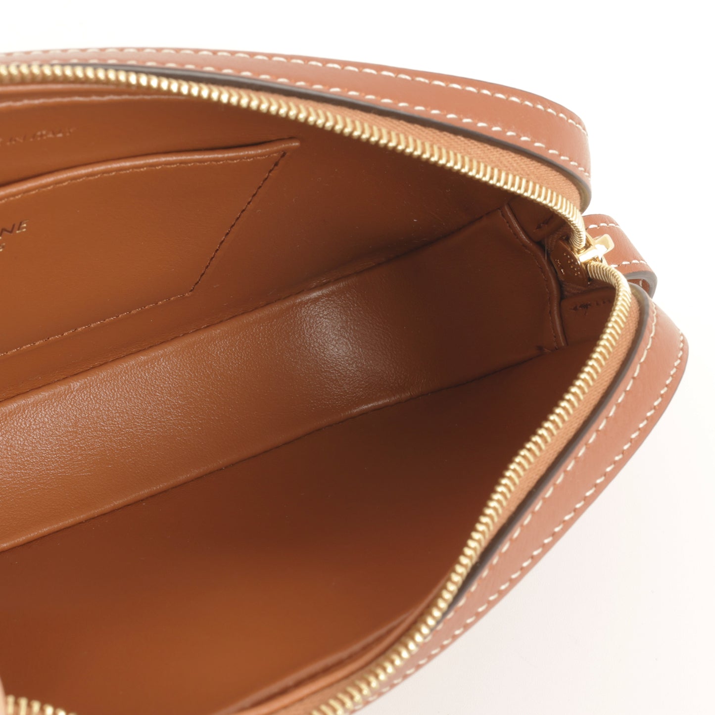 Celine - Mini Cuir Triomphe Camera Bag - Tan Smooth Calfskin GHW - Un