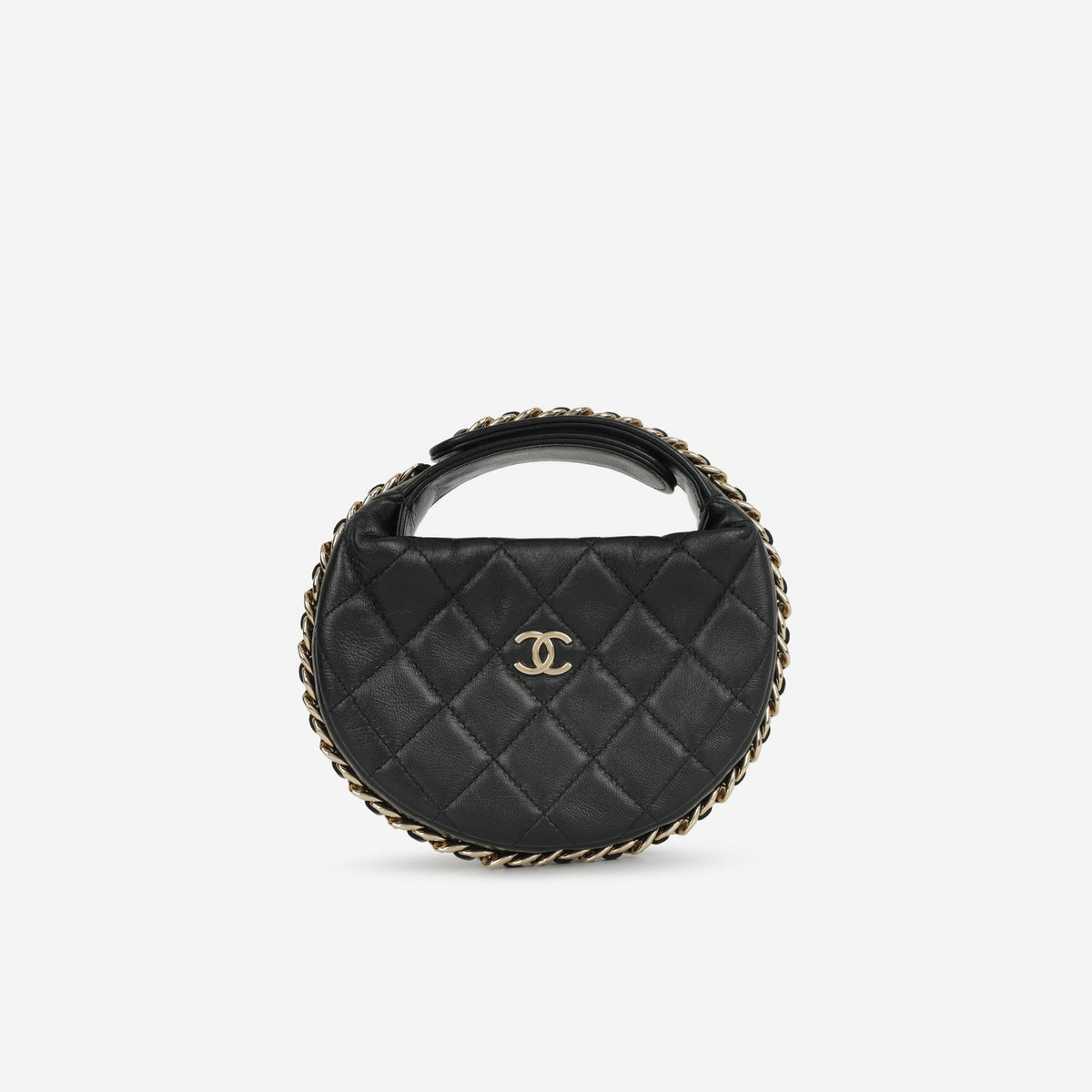 Chanel - Halfmoon - Black Lambskin CGHW -