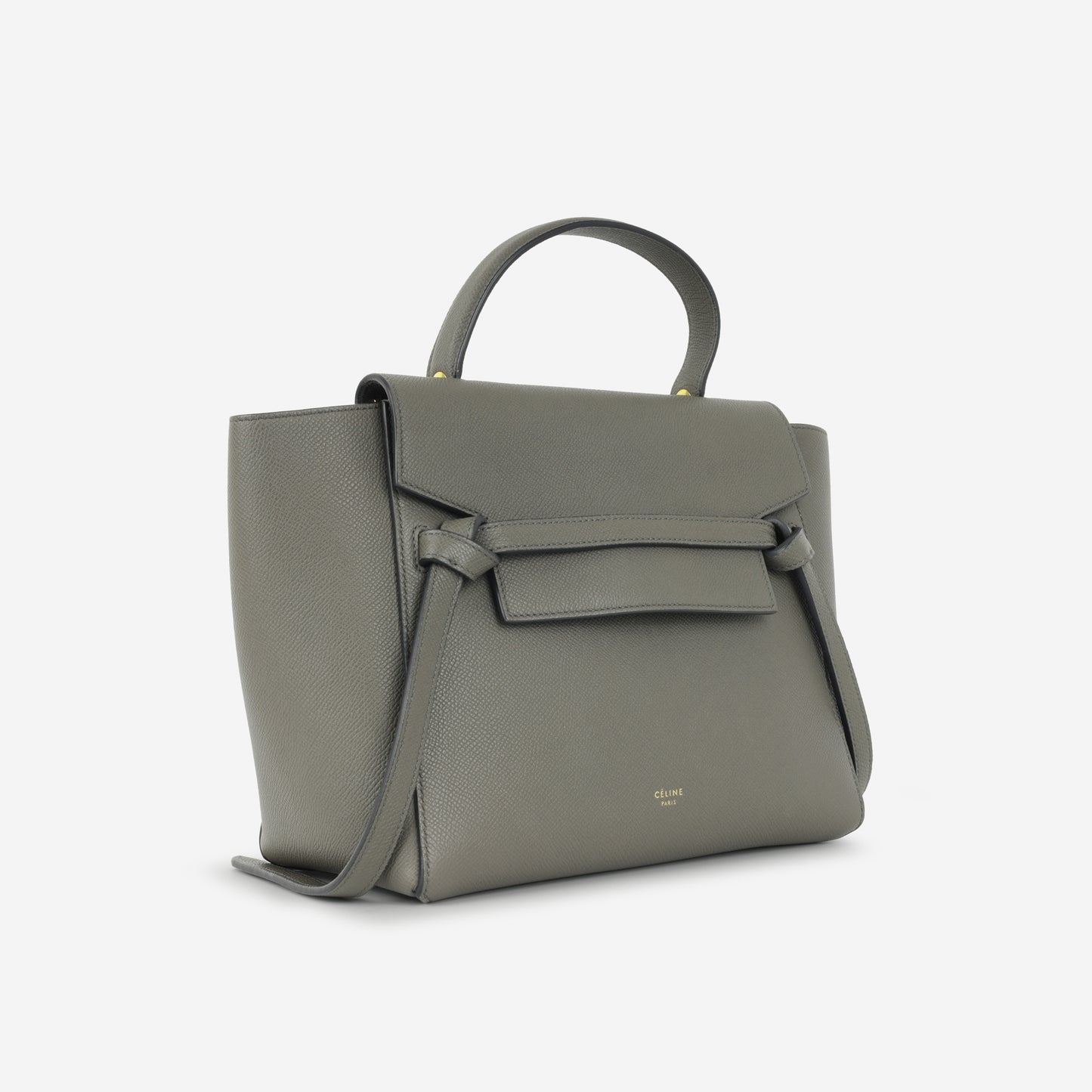 Celine - Micro Belt Bag - Grey Calfskin GHW -
