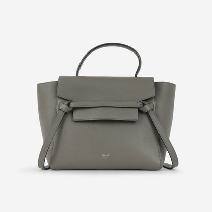 Celine - Micro Belt Bag - Grey Calfskin GHW -