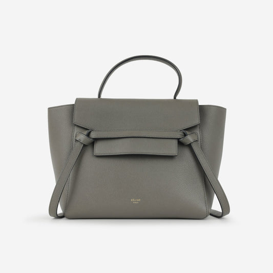 Celine - Micro Belt Bag - Grey Calfskin GHW -