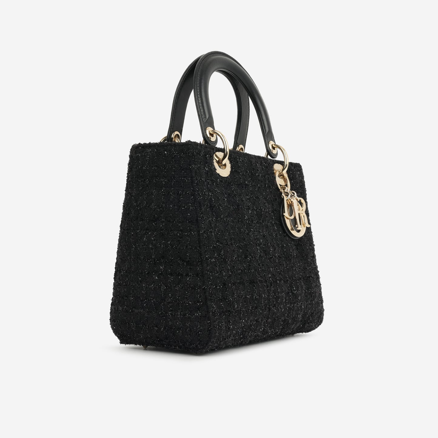 Dior Lady Dior Black Mixed Tweed CGHW