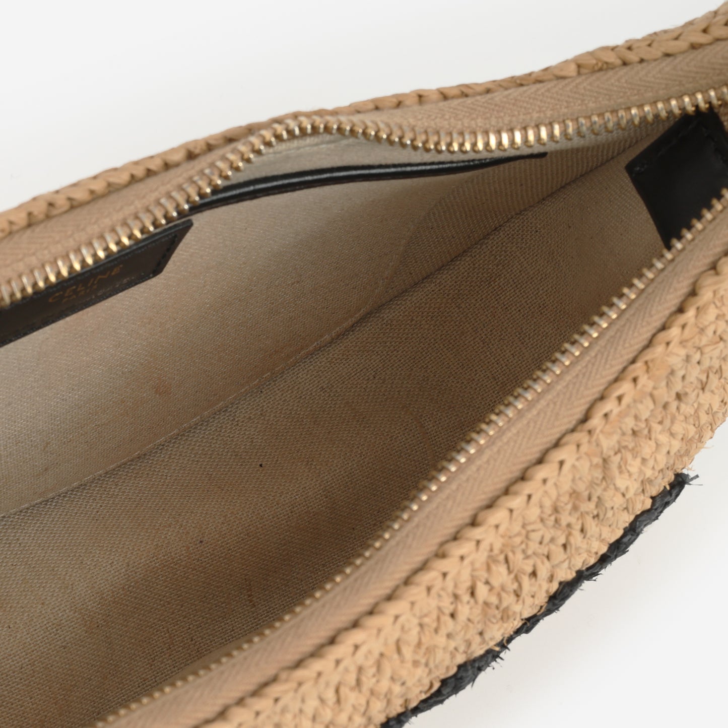 Celine - Medium Ava Bag - Ecru Raffia GHW -