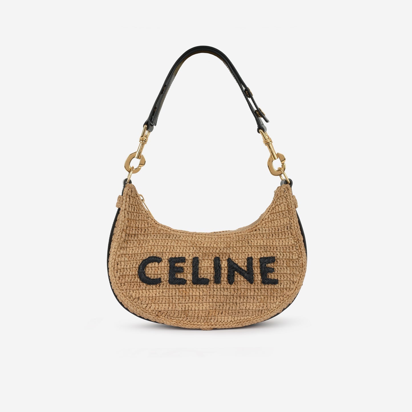 Celine - Medium Ava Bag - Ecru Raffia GHW -