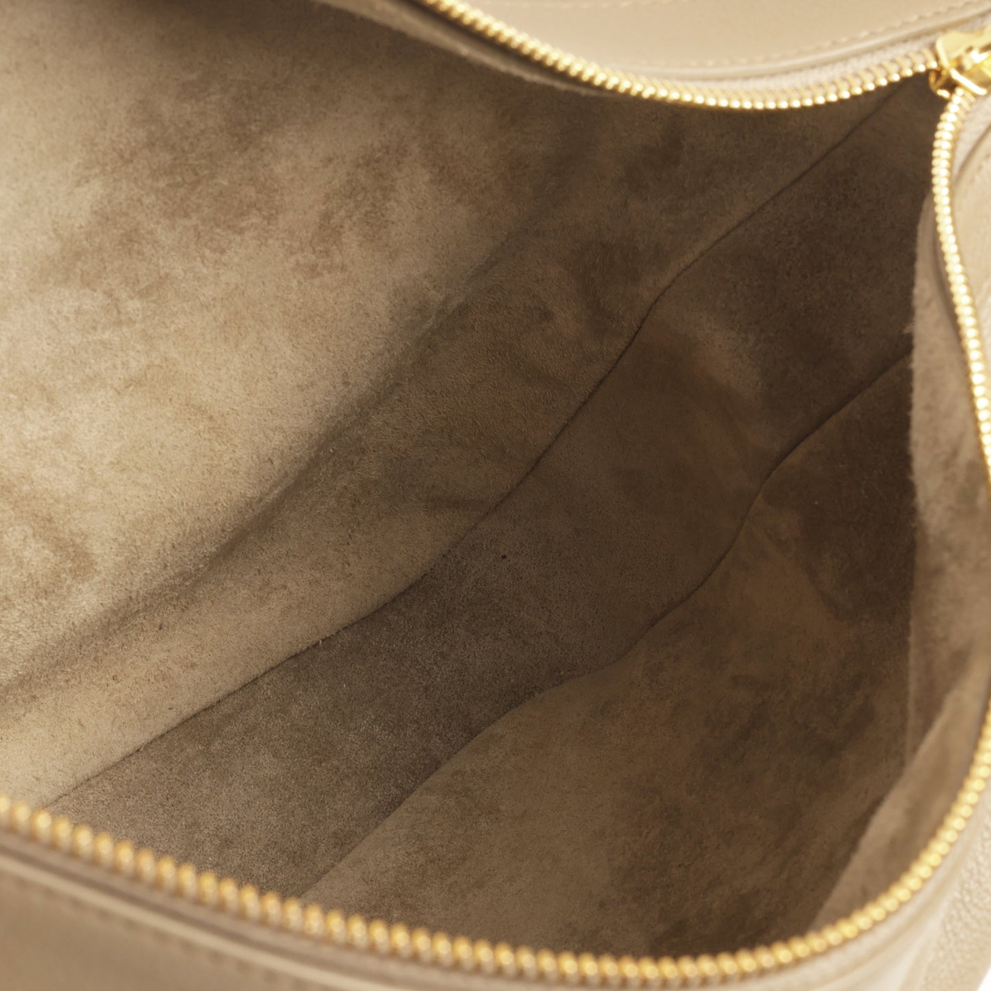 Celine - Large Romy Shoulder Bag - Greige Calfskin GHW -