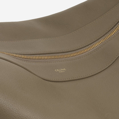 Celine - Large Romy Shoulder Bag - Greige Calfskin GHW -