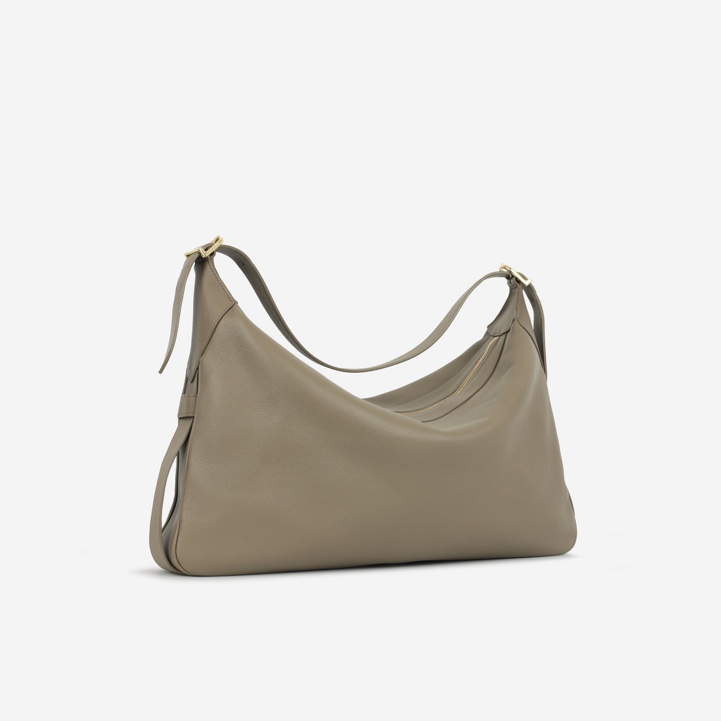 Celine - Large Romy Shoulder Bag - Greige Calfskin GHW -