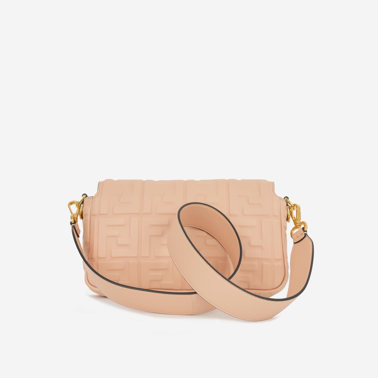 Fendi - Medium Baguette - Peach Zucca Nappa GHW -