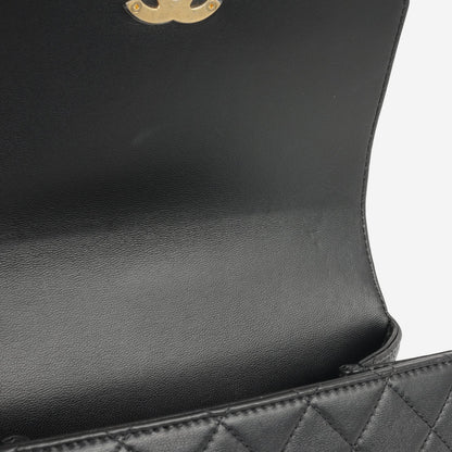 Chanel - La Parisienne Flap Bag - Black Quilted Lambskin MHW - - 2020