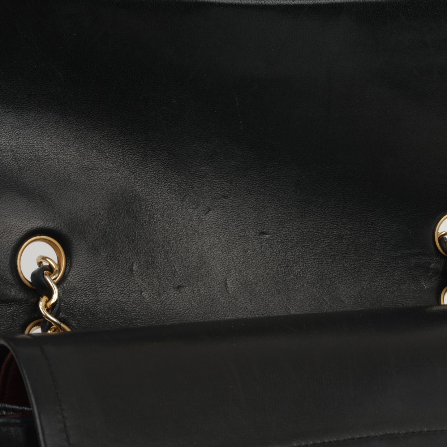 Chanel - Vintage Square Double Flap - Black Lambskin GHW - 2008/09