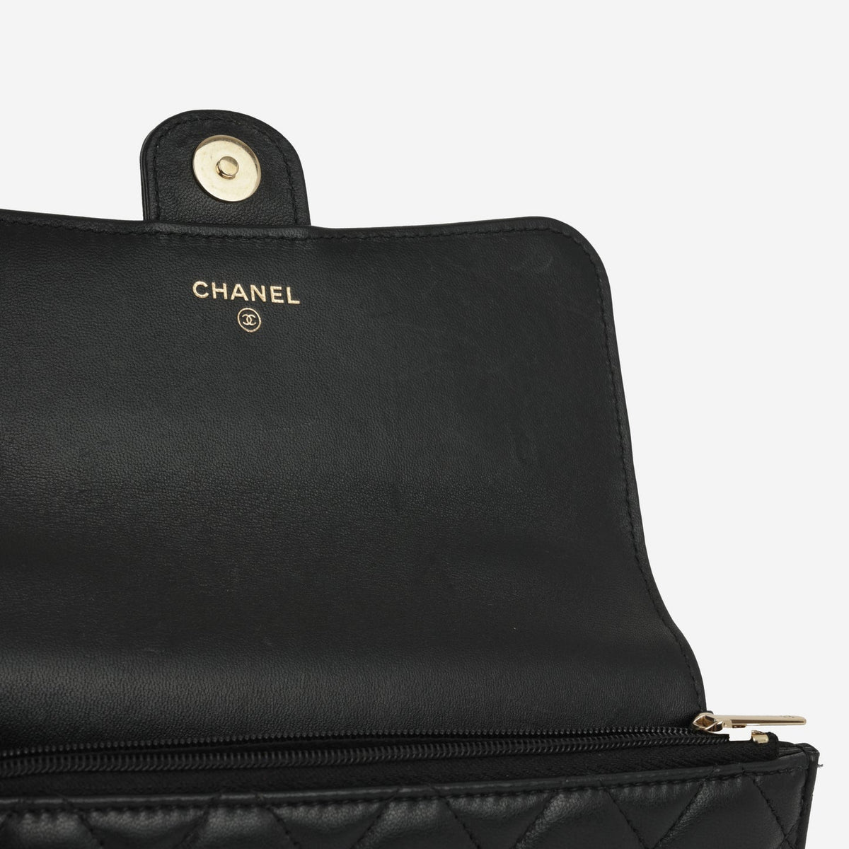 Chanel - Top Handle Phone Holder - Black Lambskin CGHW -
