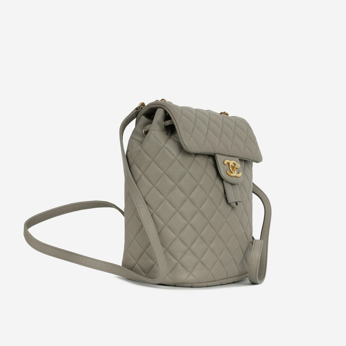Chanel - Small Urban Spirit Backpack - Grey Lambskin CGHW - Pre Loved - 2019