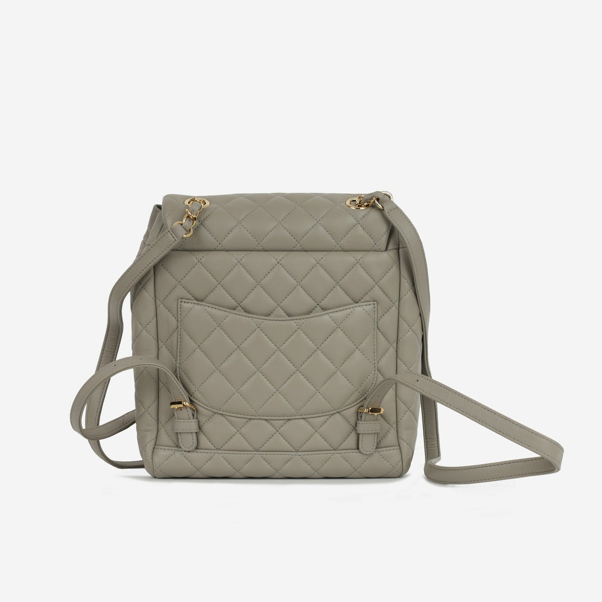 Chanel - Small Urban Spirit Backpack - Grey Lambskin CGHW - Pre Loved - 2019