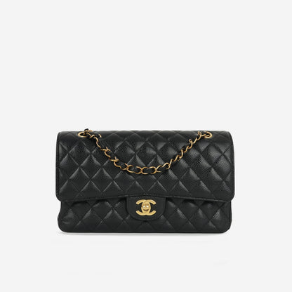 Chanel - Medium Classic Flap - Black Caviar GHW - 2022 -