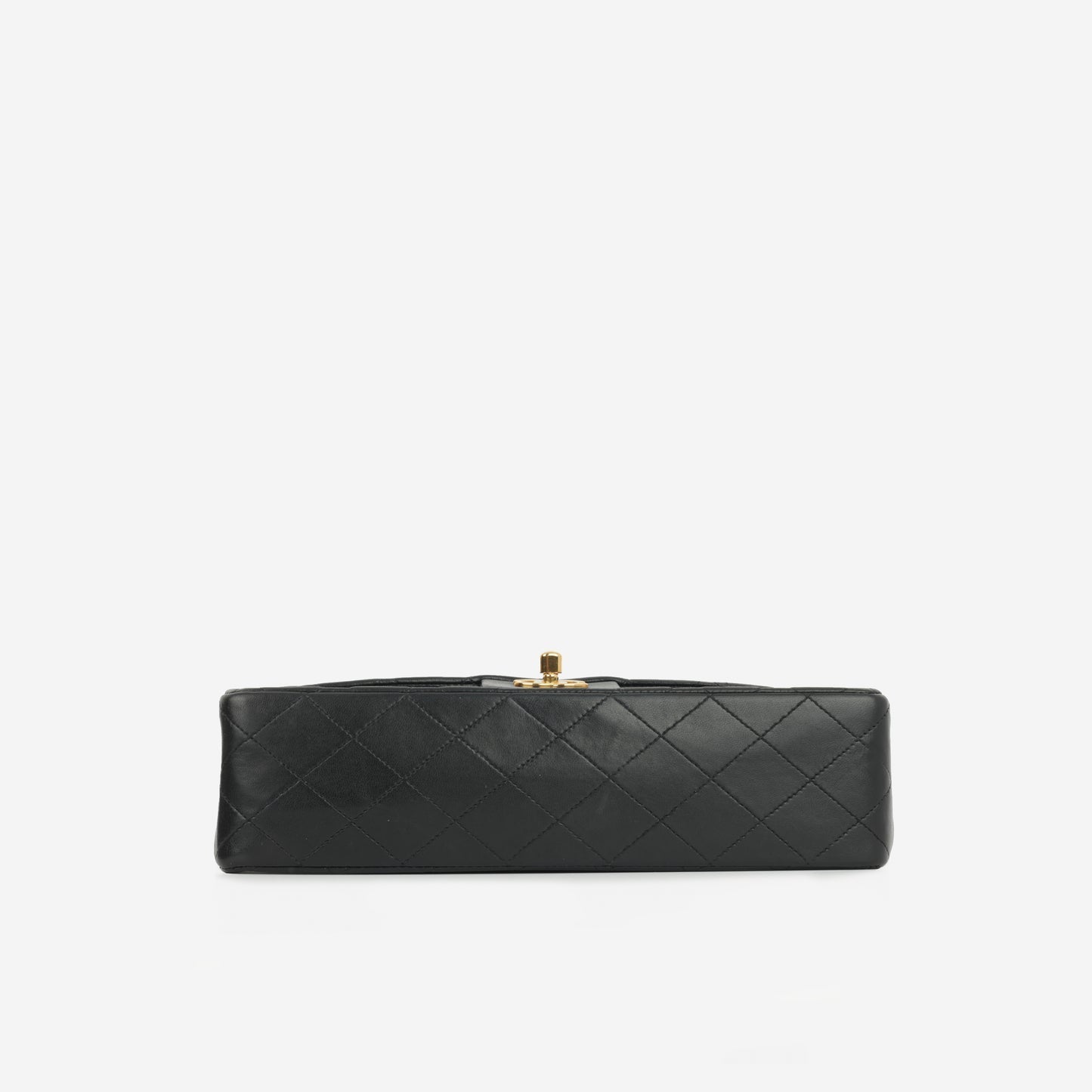 Chanel - Vintage Medium Classic Flap - Black Lambskin GHW - 1996 - Excellent Vintage Condition