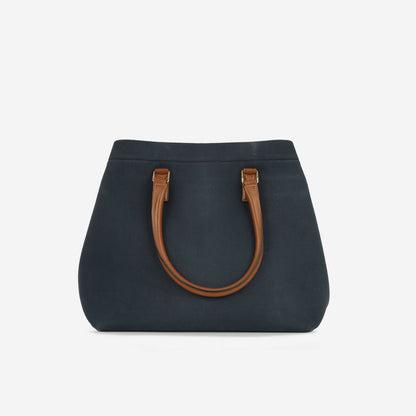 Celine - Cabas tote - Navy Canvas Fabric Exterior CGHW -