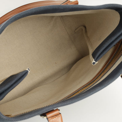Celine - Cabas tote - Navy Canvas Fabric Exterior CGHW -