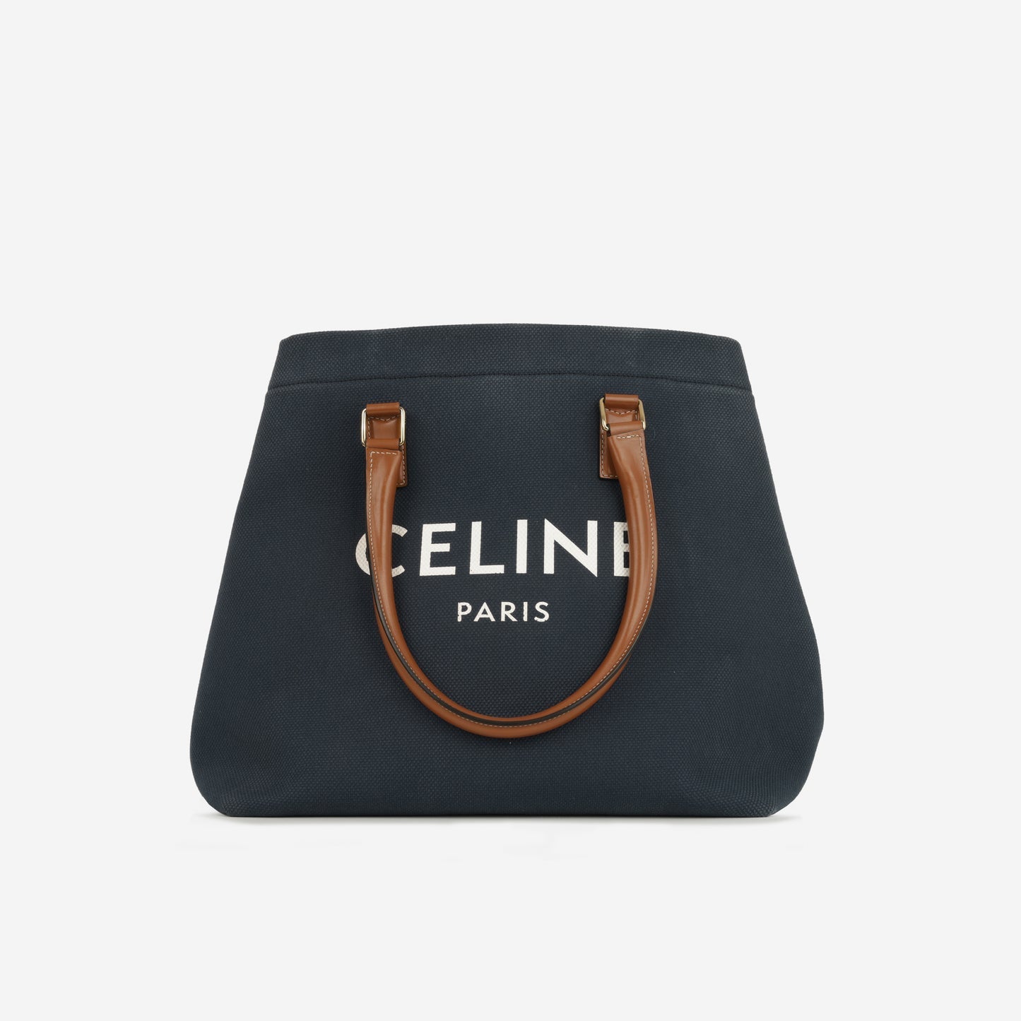 Celine - Cabas tote - Navy Canvas Fabric Exterior CGHW -
