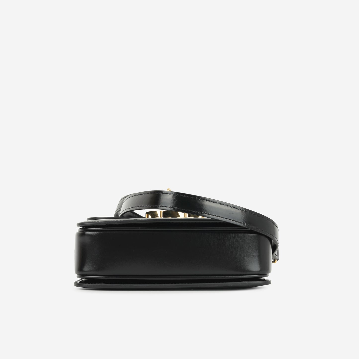 Celine - Teen Triomphe Bag - Black Shiny Calfskin GHW -  - 2023