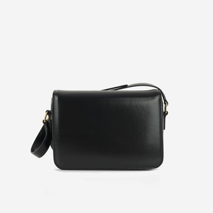 Celine - Teen Triomphe Bag - Black Shiny Calfskin GHW -  - 2023