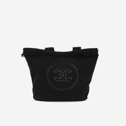 Chanel SS25 Beachwear Towel Set - Black Cotton
