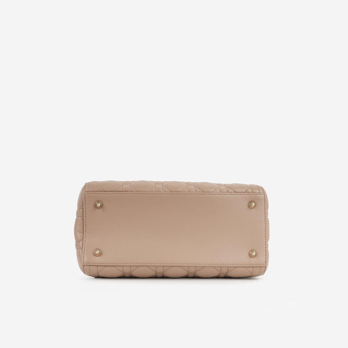 Dior Medium Lady Dior - Blush Lambskin | Champagne Gold Hardware