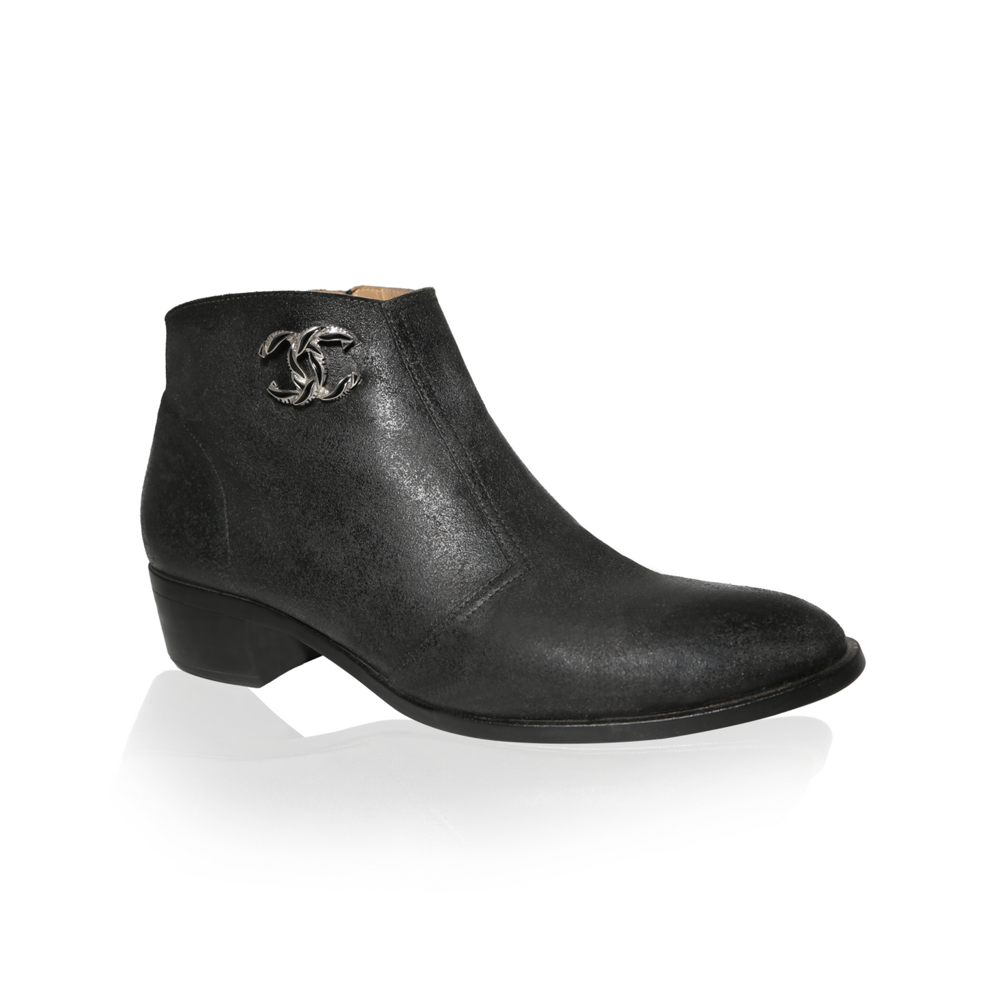 2023 CC Leather Ankle Boots