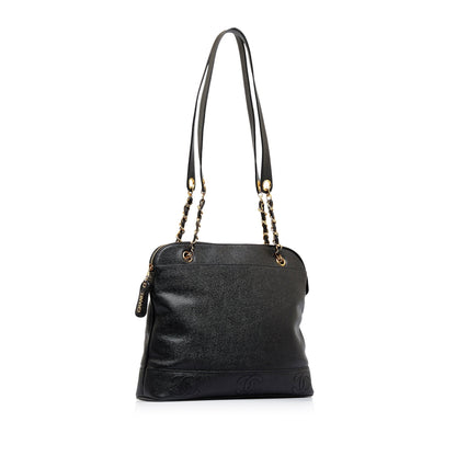 CHANEL Triple CC Caviar Shoulder Bag