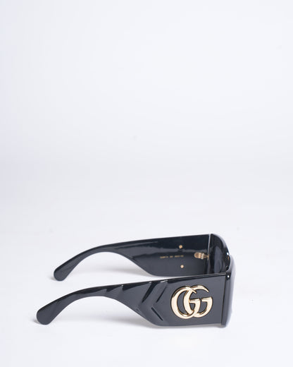 Gucci Rectangular Shades In Black