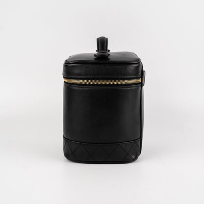 Chanel Vintage Vanity Leather Black