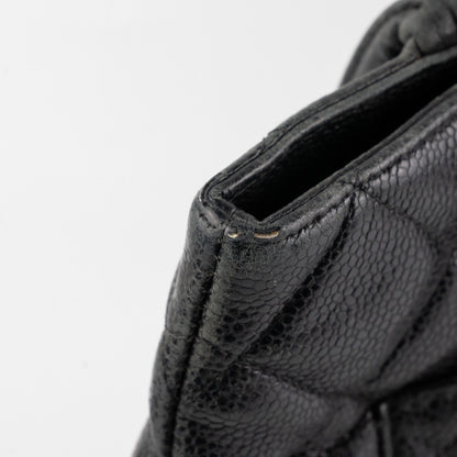 Chanel Medallion Caviar Tote Black