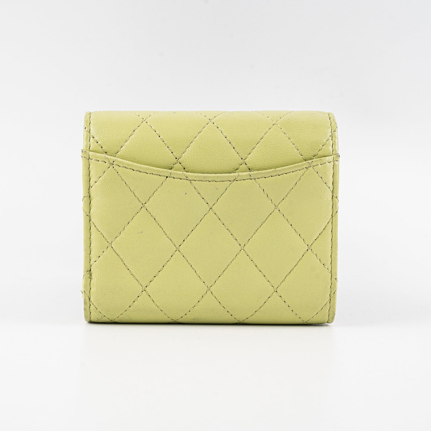 Chanel Compact Wallet Green