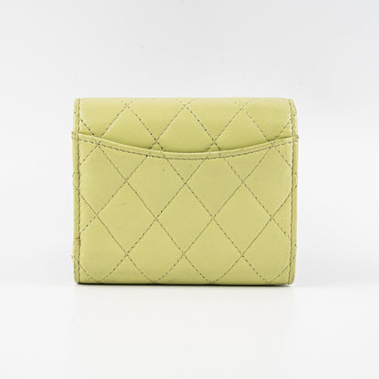 Chanel Compact Wallet Green