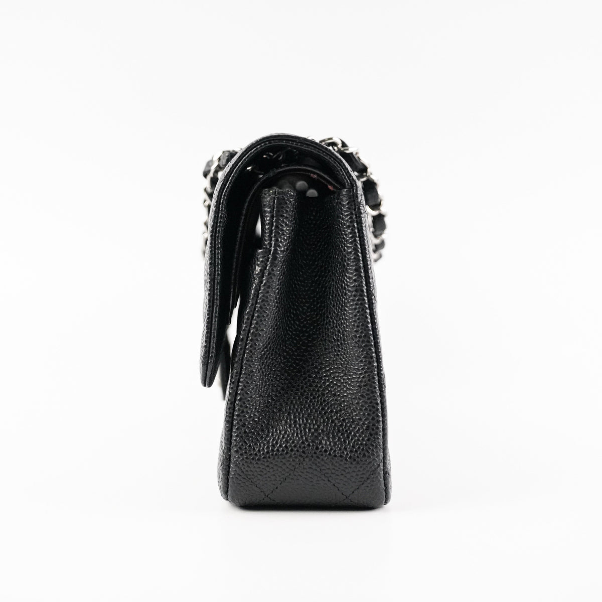 Chanel Medium/Large Double Classic Flap Caviar Black