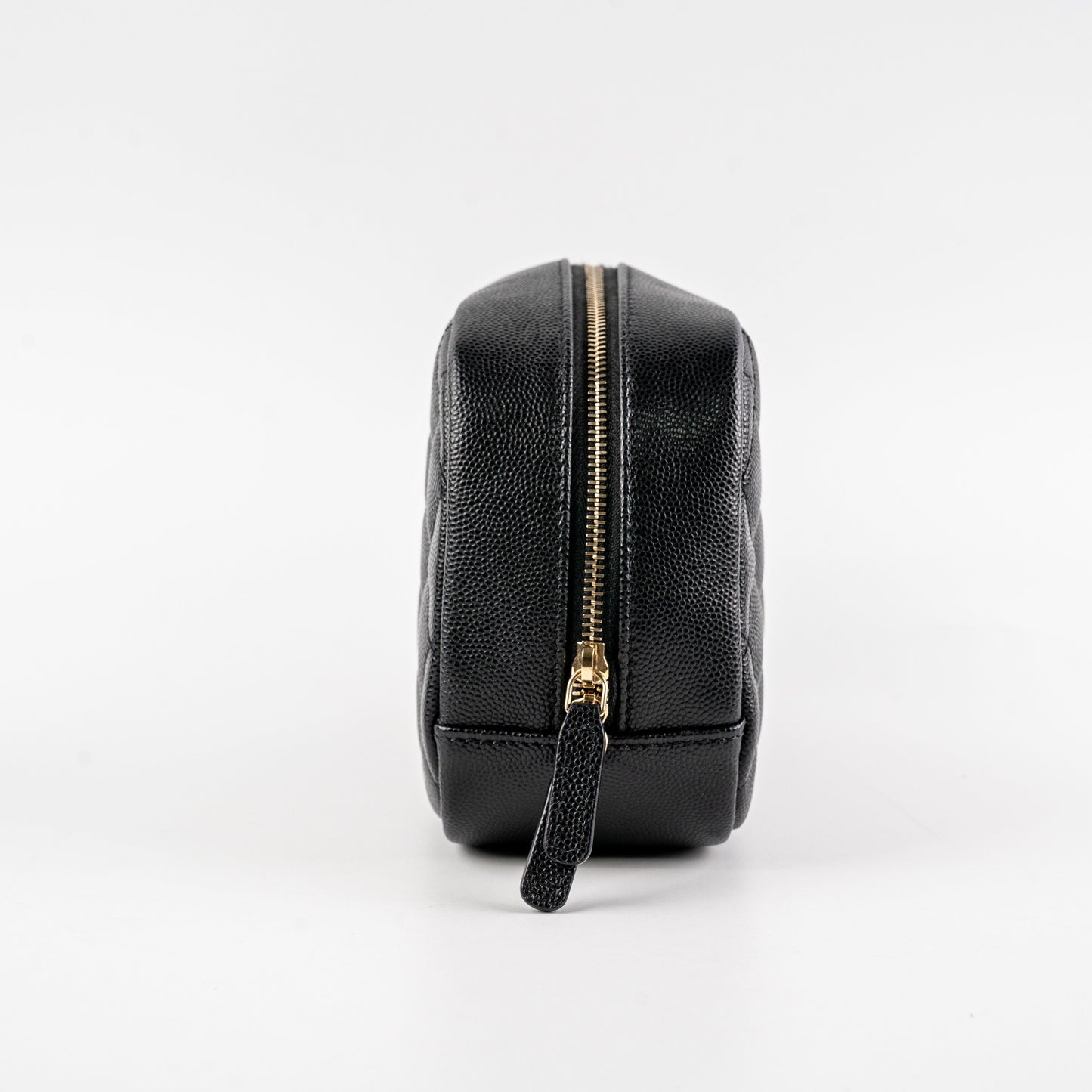 Chanel Quilted Caviar Pouch Black