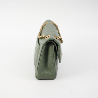 ITEM 30 - Chanel Classic Small Double Flap Iridescent Green 18C