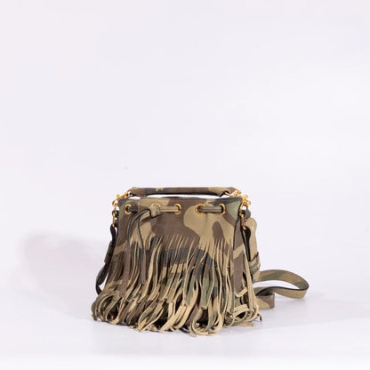 Saint Laurent YSL Emmanuelle Fringed Shoulder Bag