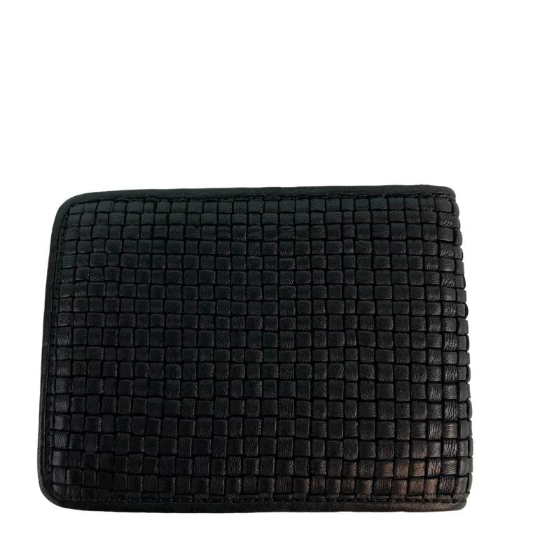 Salvatore Ferragamo Woven Leather Bi-Fold Wallet