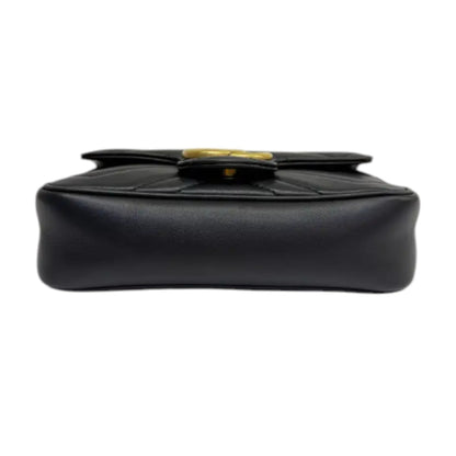 Gucci GG Marmont Super Mini Calfskin Matelasse Black GHW