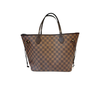 Louis-Vuitton Neverfull MM Damier Ebene Brown GHW