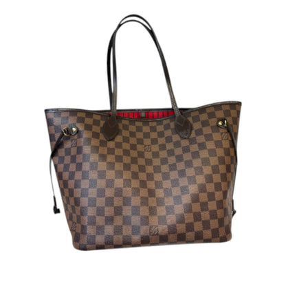 Louis-Vuitton Neverfull MM Damier Ebene Brown GHW