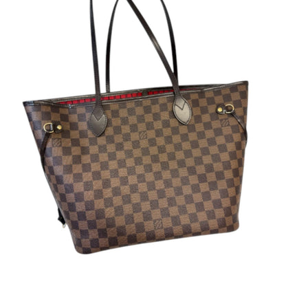 Louis-Vuitton Neverfull MM Damier Ebene Brown GHW